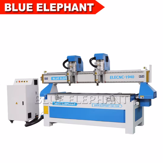 Multi Spindle 1940 3D Wood CNC Router with High Speed CNC Router with Double Head