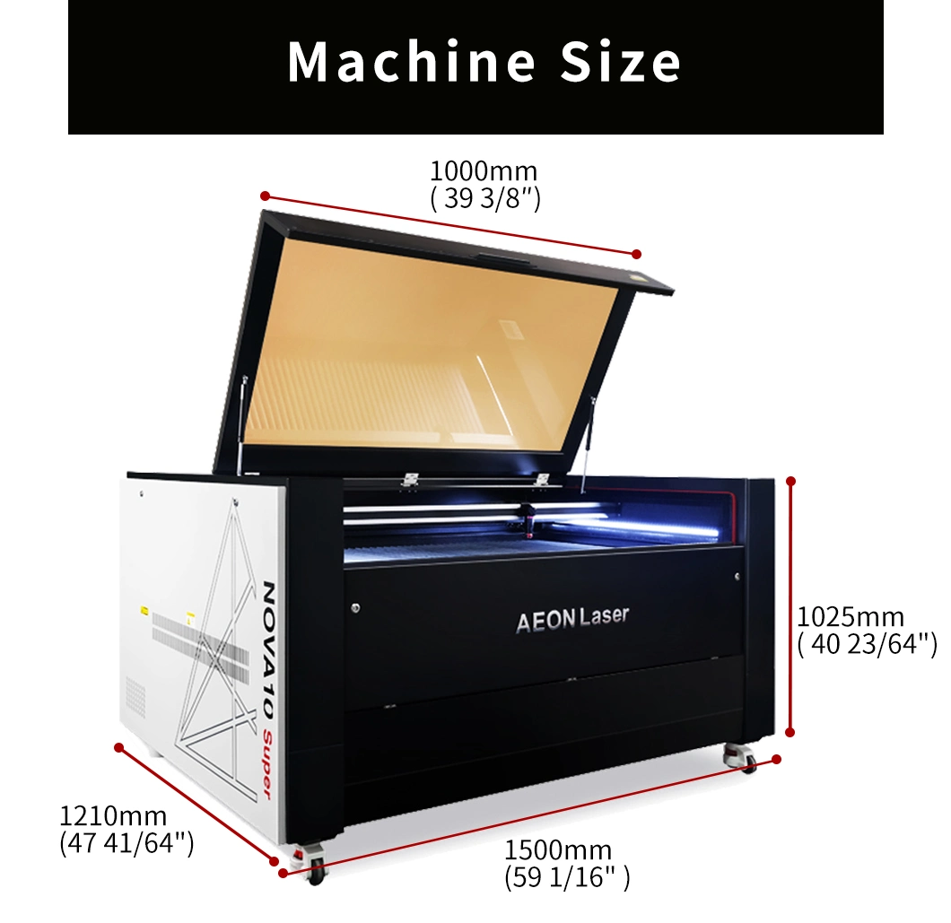 Aeon Vector Engraving 100W 130W 1070 7010 CO2 Laser Cutting Engraving Machine with Reci Spt Yongli Tube for 20mm Acrylic Wood MDF Laser Cutter