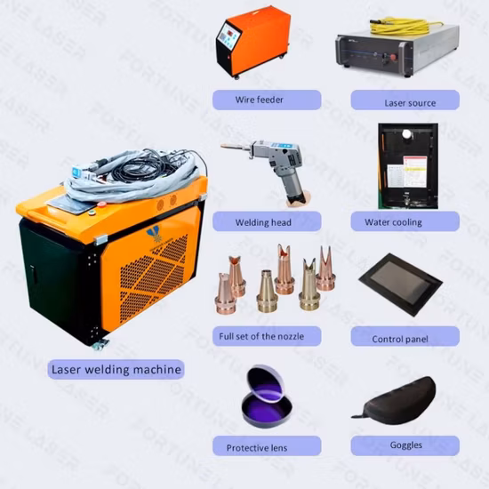 Alimentatore filo con sistema di testa di saldatura Max Raycus Laser Sup Qilin Innovativa saldatrice laser portatile